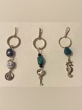 NEW Keychains with crystal gemstones